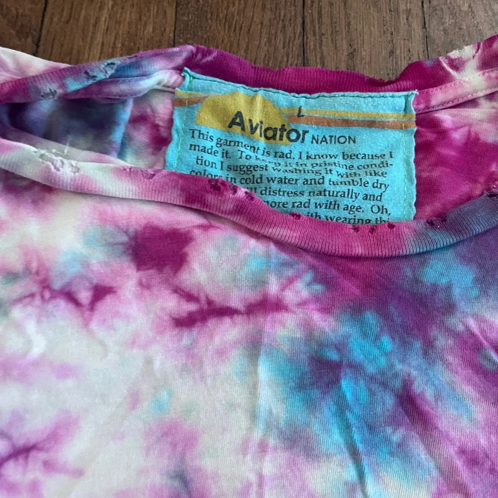 Aviator Nation Size Large Boyfriend t shirt - Picture 1 of 7